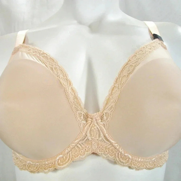 34G Paramour 135008 Vivien Plunge Contour UW Bra Nude - Picture 8 of 11